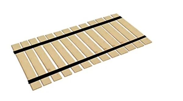 A wooden board with black strips on it