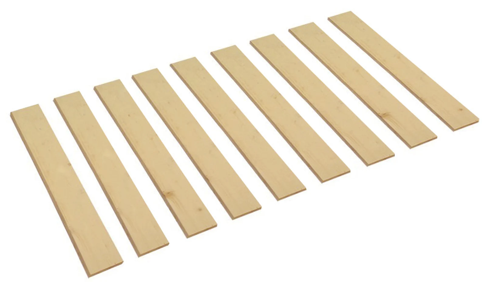 A row of wooden slats on top of each other.