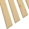 A close up of four pieces of wood