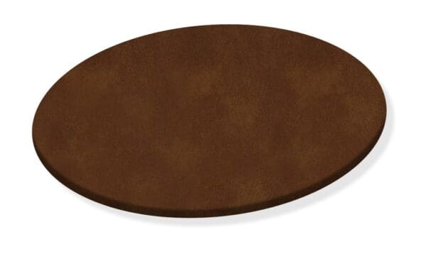 Lazy Susan Chestnut Brown Colored Vinyl Custom sizes from 20" to 30" Round Wood Turntable Dining Kitchen
