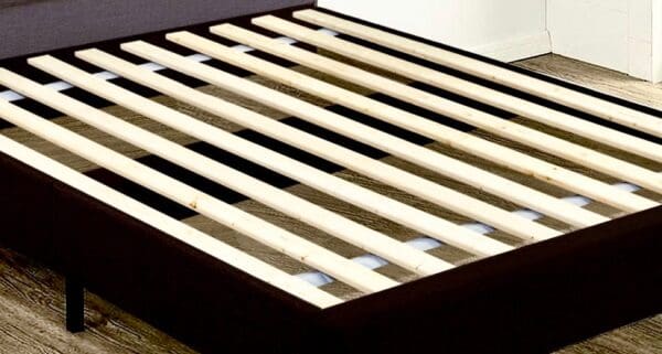 Vertical Bed Slats Full Double Size with Closely Spaced Boards - for a Mattress Without a Box Spring - Custom Width with Thick Black Straps - Image 5