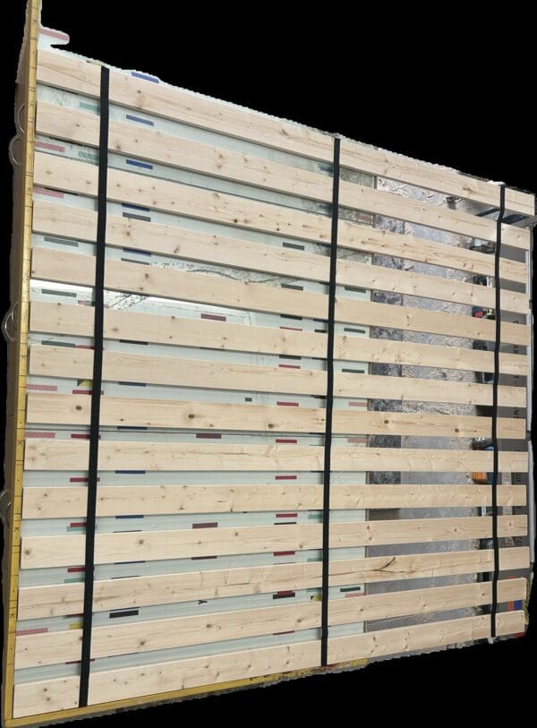 Vertical Bed Slats Full Double Size with Closely Spaced Boards - for a Mattress Without a Box Spring - Custom Width with Thick Black Straps - Image 4
