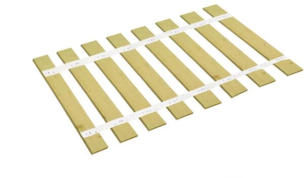 Bed Slats Twin Size 36" Wide Support Boards with White Strapping / Bunkie Board