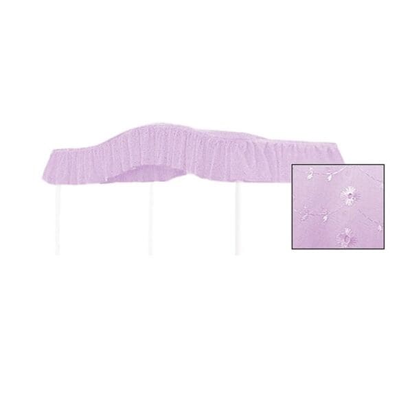 Canopy Bed Drape Fabric Top - Twin Size Eyelet Lavender - Perfect For Your Existing Canopy Bed Frame