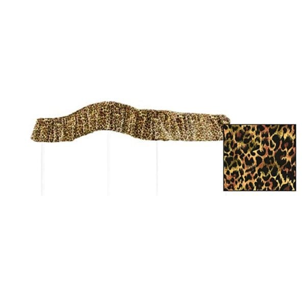 TWIN SIZE Leopard Cheetah Print Canopy Bed Fabric Top
