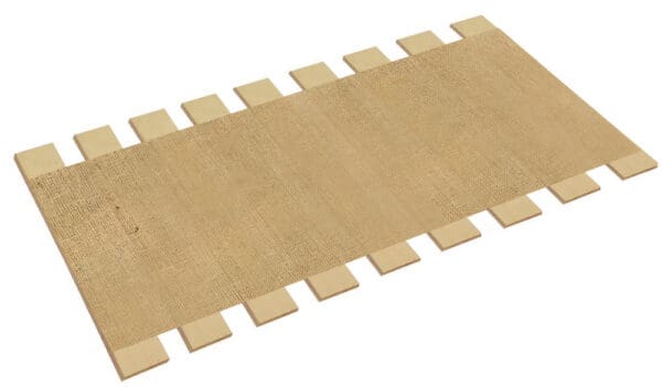 Bed Slats Queen Size Super Support Between Mattresses Custom Width Platform Boards Help Eliminate Sag Jute Burlap NEW! 2.5" Close Spaced - Image 5