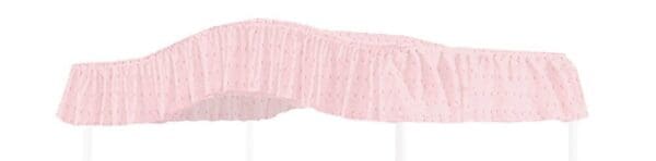 QUEEN SIZE Baby Pink Eyelet Canopy Bed Fabric Top