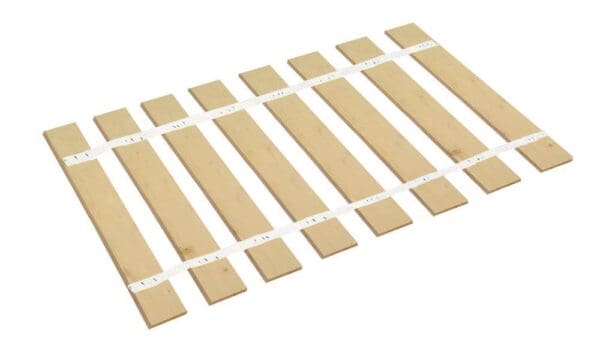 Bed Slats Twin Size Custom Width with White Strap Bed Platform Mattress Support Boards