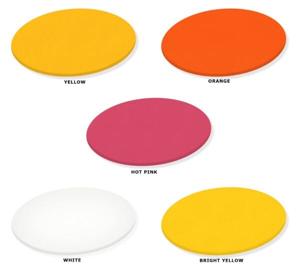 Lazy Susan-Custom Size-Turntable/Kitchen Organizer/Game Board/Monitor TV Stand Covered in a Colored Vinyl (Yellow Orange Pink White Variety)