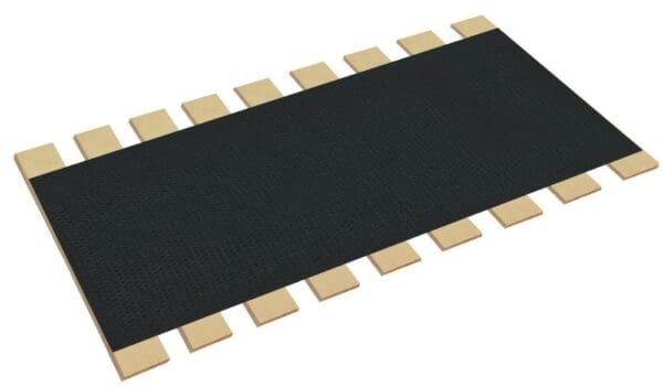 Bed Slats King Size Custom Width Black Burlap Platform Board Support