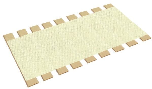 Bed Slats Queen Size White Burlap Custom Width Platform Bunkie Board Support Boards