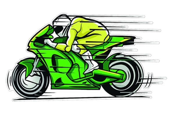 Motorcycle Green Pocket Rocket Speedster Themed Bar Stool 24" or 29" Retro Chrome Stool with Logo on a Colored Vinyl Swivel Seat Cushion - Image 4