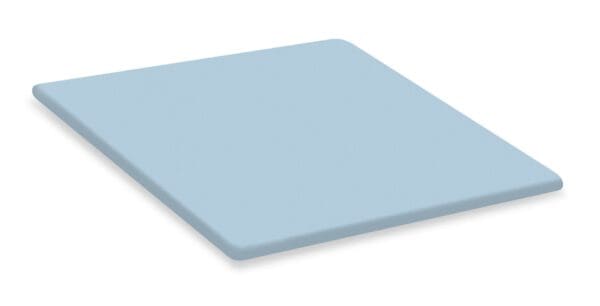 Square Lazy Susan Game Board Covered in a Baby Blue Colored Vinyl - Custom Size Wood Turntable Games Dining Room Kitchen