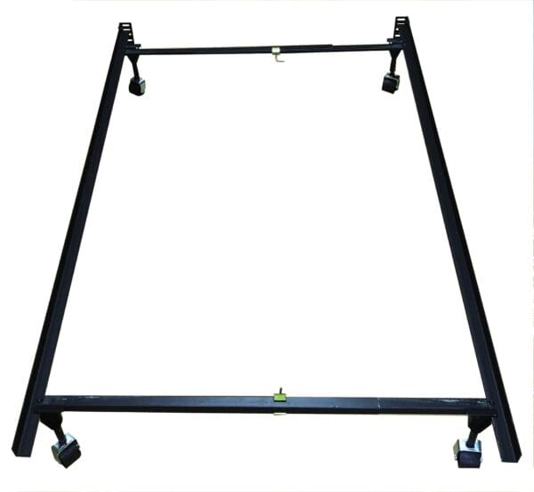 Bed Frame with Slats Set Twin Full Queen Size Metal Bed Frame with Wood Slat Boards - Use With or Without a Box Spring - Image 2