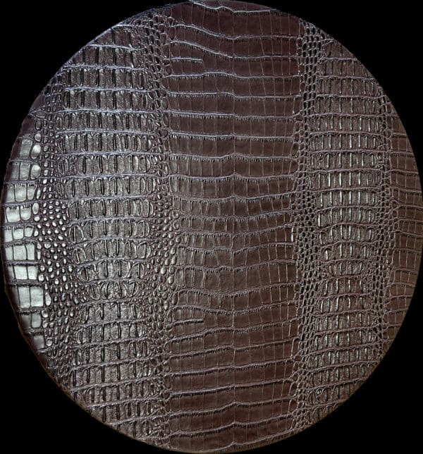 Lazy Susan Reptile Lizard Crocodile Raised Vinyl Game Room Kitchen Dining Room Table Snack Tray Done In 21" Wood covered in Faux Animal - Image 3