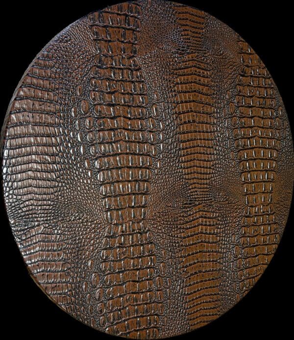 Lazy Susan Reptile Lizard Crocodile Raised Vinyl Game Room Kitchen Dining Room Table Snack Tray Done In 21" Wood covered in Faux Animal
