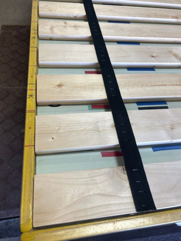 Floor Bed Slats Twin Size Specialty with Closely Spaced Boards 2.5" - for a Mattress Used Directly on Floor -Custom Width with Black Strap - Image 3