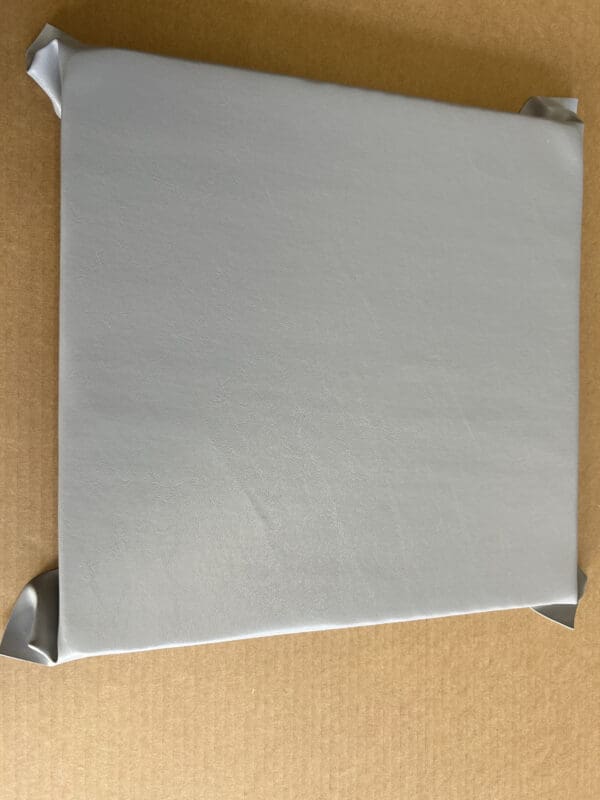 Computer Printer Turning Rotator Lazy Susan Covered in a Gray Colored Vinyl - Custom thick 3/4" plywood Turntable - Image 8