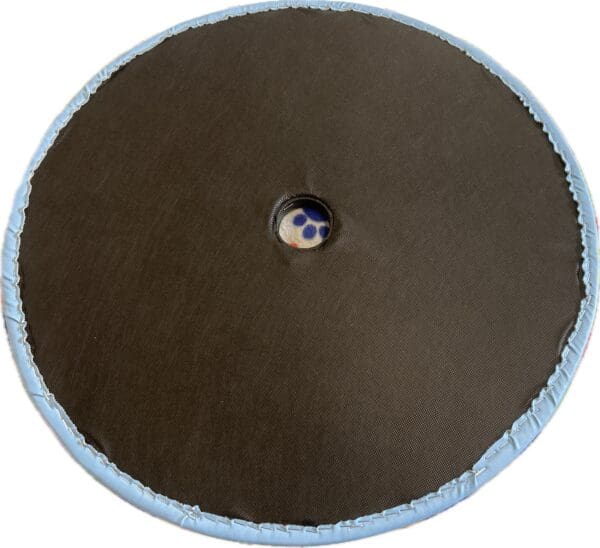 Lazy Susan with Umbrella Pole Opening Turntable Patio, Outdoor Kitchen, Catering and Food Service Covered in a Custom Blues  or Black Vinyl - Image 6