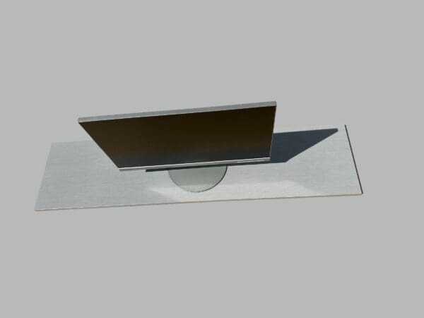 Computer Monitor Stand Table New! Rotating Turntable - Custom Size Swivel Lazy Susan in Gray White or Brown Laminate