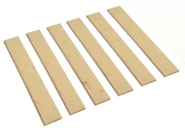 Twin Size  Bed Slats 6 PC Board Detached Loose Individual Custom Width Platform Mattress Support Bunky Boards