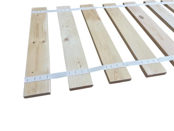 Daybed Slats Full Size Custom Width Wood Support Boards with White Strapping - Image 4