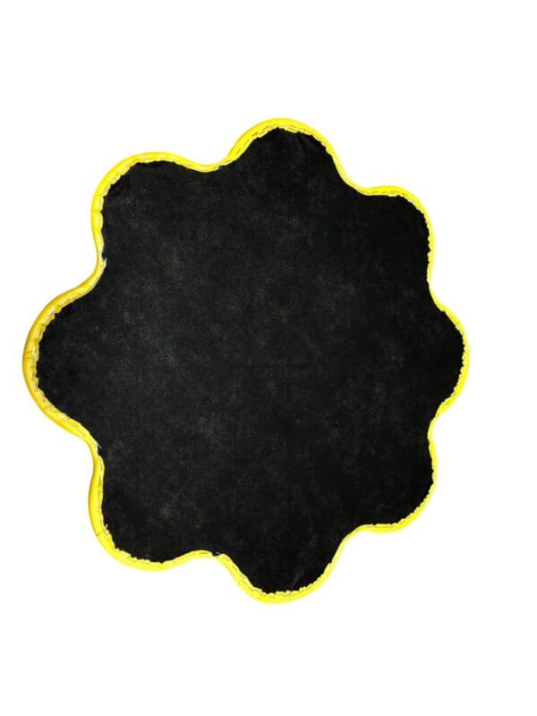 Flower Power Lazy Susan Swivel Stand Rotating 360 Turntable Covered in a Vinyl that Pops! 25.5" - Hand Made and sturdy Rotator - FUN - Image 5