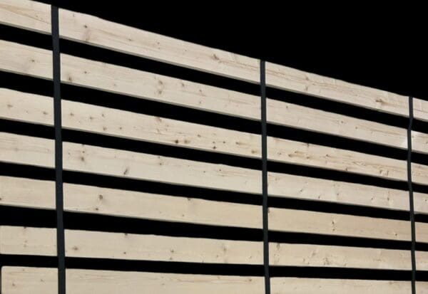 Vertical Bed Slats Full Double Size with Closely Spaced Boards - for a Mattress Without a Box Spring - Custom Width with Thick Black Straps - Image 6
