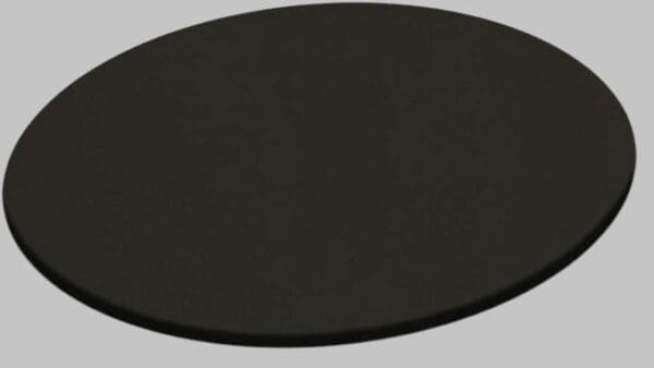 Lazy Susan Solid Black Colored Vinyl Custom sizes from 20" to 44" Round Wood Turntable Dining Kitchen - Image 3