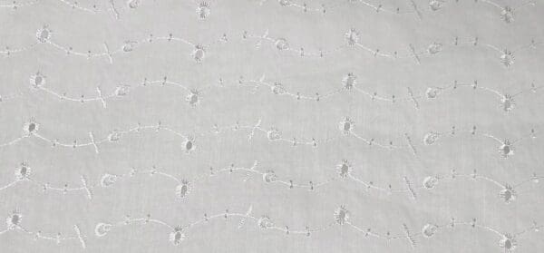 CRIB SIZE Fantasy Eyelet White Embroidered Canopy Bed Princess Fabric Top - Perfect For Your Existing Canopy Crib Frame - Image 3