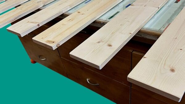 Bed Slats Queen Size Wide Detached Heavy Duty Wood Separate Plank Boards - 1"x6" Custom Widths - Image 6