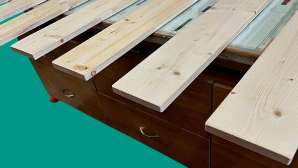 Premium Queen Bed Slats Size Detached Custom Width Platform Mattress Support 8 Replacement Boards for Broken Slats 1"x6" Large Sturdy - Image 3