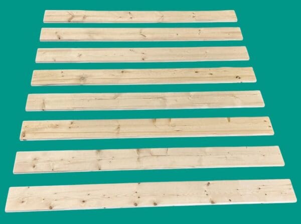 Premium Queen Bed Slats Size Detached Custom Width Platform Mattress Support 8 Replacement Boards for Broken Slats 1"x6" Large Sturdy