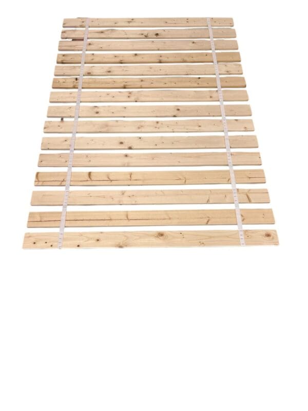 Bed Slats Full Double Size w Insulator Pad Closely Spaced Boards for a Mattress w or without a Box Spring Custom Width w Thick Black Straps - Image 3
