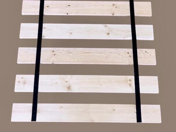 Bed Slats 2" or Less Apart King Size Closely Spaced Boards-Use for a Mattress Without a Box Spring-Custom Width with Thick Black Strap - Image 4