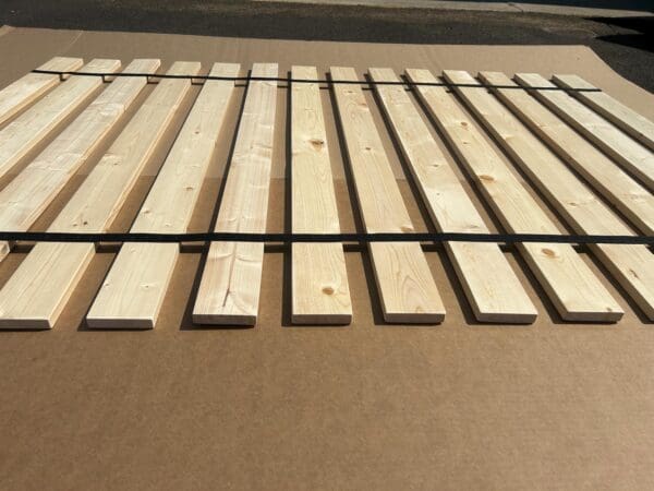 Bed Slats 2" or Less Apart King Size Closely Spaced Boards-Use for a Mattress Without a Box Spring-Custom Width with Thick Black Strap - Image 3