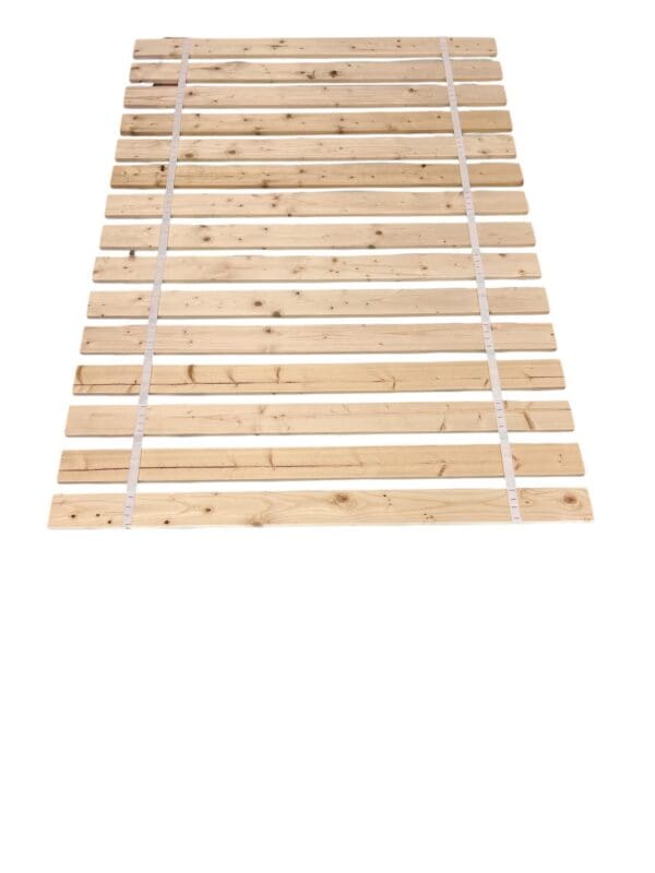 Bed Slats King Size w/ Insulator Pad Closely Spaced Boards for a Mattress w/ or without a Box Spring - Custom Width w/ Thick Black Strapping - Image 2