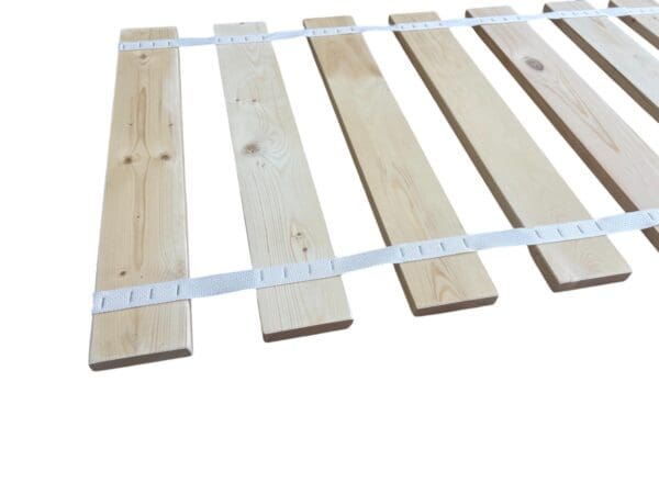 Bed Slats King Size w/ Insulator Pad Closely Spaced Boards for a Mattress w/ or without a Box Spring - Custom Width w/ Thick Black Strapping - Image 6